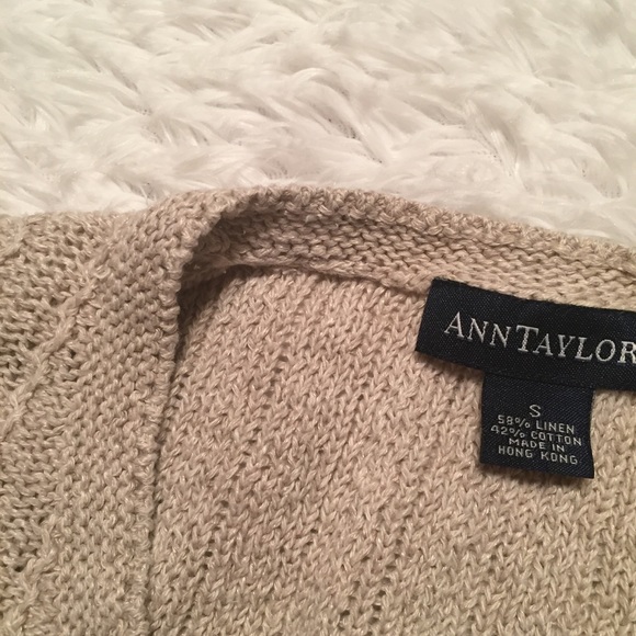 Ann Taylor button up linen/cotton cardigan sweater - Picture 4 of 4
